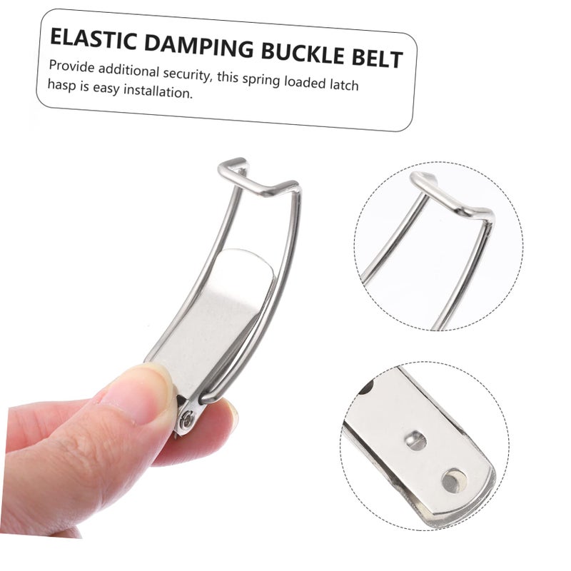 6Pcs Nickel Plated Heavy Duty Toggle Latch Hasps For Box Security Lock Easy Installation - Image 5