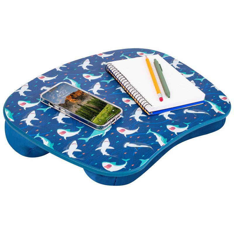 LAPGEAR MyStyle Portable Lap Desk with Cushion - Shark - Fits up to 15.6 Inch Laptops - Style No. 45323 - Image 1