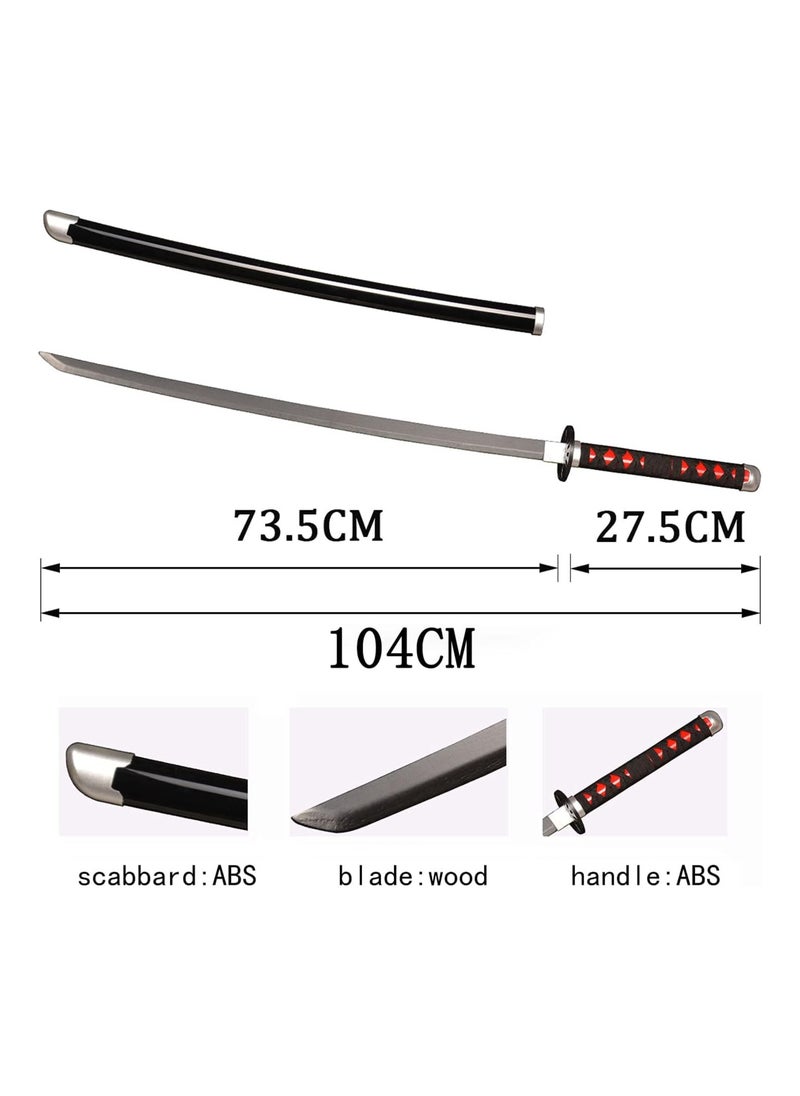 Generic - Demon Slayer style wooden sword model for anime fan collection - Image 1