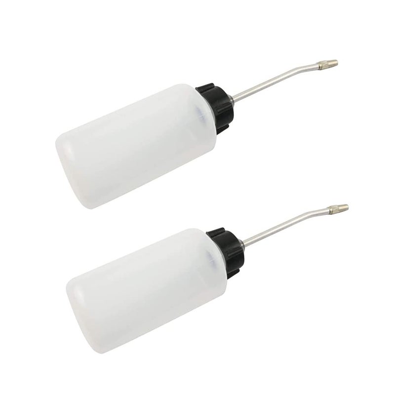 YXQ 120ml Sewing Machine Oil Dispenser Screw on Cap Extended Spout Plastic Oiler Bottle for DIY Craft 2Pcs