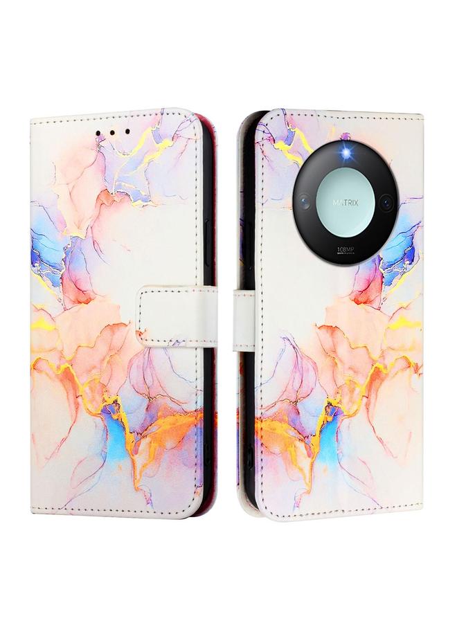erorex Case For Honor X9c Smart 5G PT003 Marble Pattern Flip Leather Phone Case - Image 3