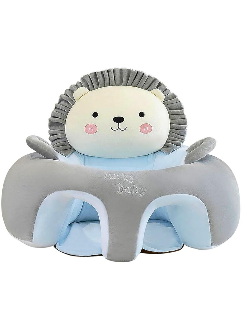 Baby Sitting Support Seat Sofa, Infant Learning Sitting Chair,Nursery Support Seat Pillow Protector for Head,Infant Plush Seats,Feather Cotton Filling,Learning Sit Sofa - Image 1