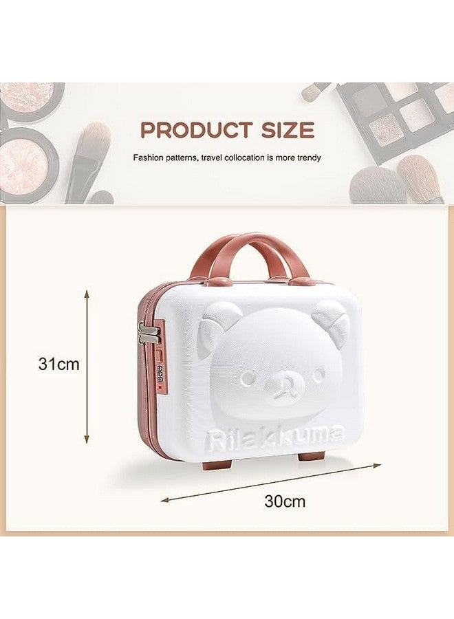 ONTRIP Mini Hard Shell Travel Luggage Makeup Vanity Case with Lock Password Zipper Bag for Women Portable Water Proof Carrying Suitcase Organizer - Image 2