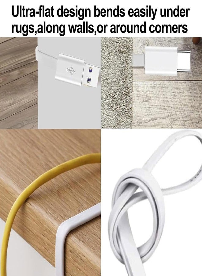 PDEEY 2 Pack 16.4 ft USB C Cable for CCTV Security Camera Outdoor Indoor, Charging for Ring Pan-Tilt Indoor Cam (2024 Release), Blink Mini 2, Flat Type C Extension Power Cord - Image 3