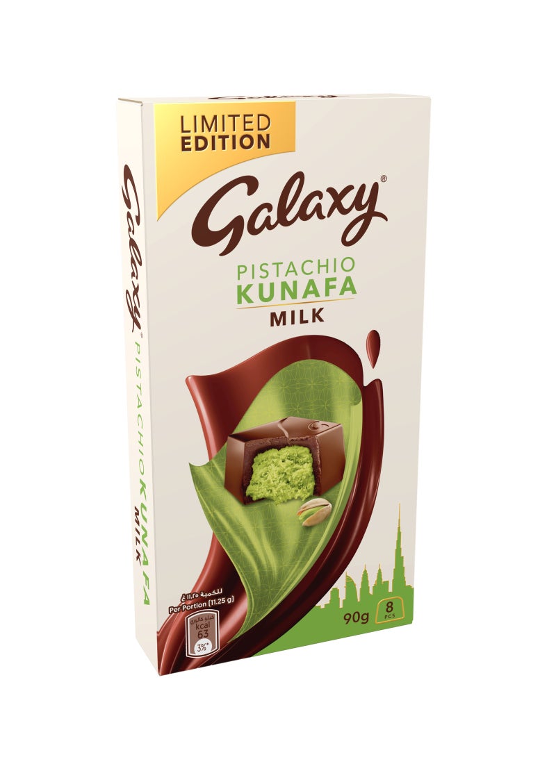 Galaxy Pistachio Kunafa Milk Chocolate 90g - Image 1