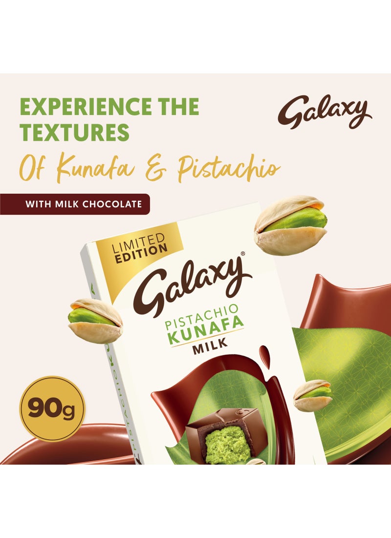 Galaxy Pistachio Kunafa Milk Chocolate 90g - Image 2