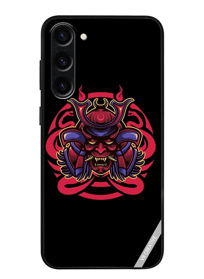 VR CREATIVE Protective Case Cover For Samsung Galaxy S24 Japanese Samurai Mask Design Multicolour - Image 1