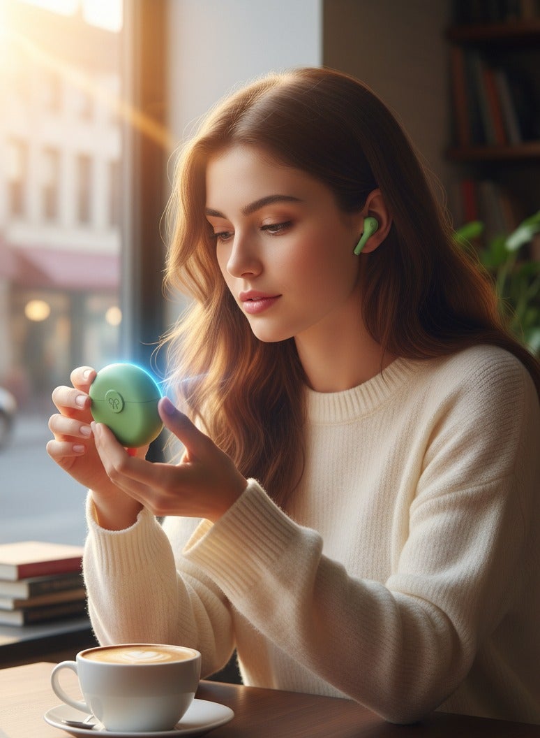 يوكي سماعات أذن لاسلكية شبه داخلية YK-TWS-RAINBOW BEAN BUD - Image 5