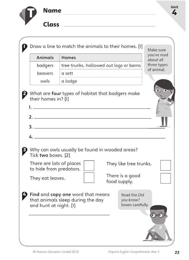 null - Pinpoint English Comprehension Year 3: Photocopiable Targeted Practice - Image 1