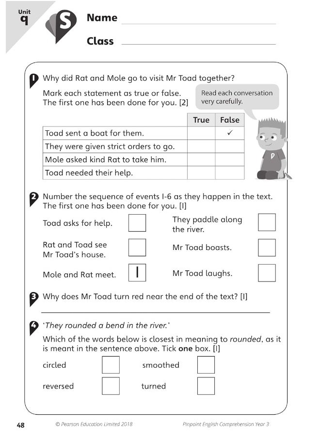null - Pinpoint English Comprehension Year 3: Photocopiable Targeted Practice - Image 1