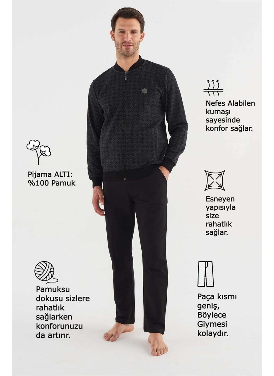 Mod Collection - Men's Black Tracksuit Set - Image 1