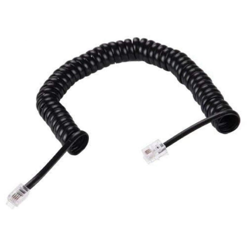 Thrifty Tech (Pack of 20) Telephone Handset Phone Replacement Coil Cord Curly Coil Line Cable Wire, Curly Coil Line Cable Wire 2 Meter Strected. (0.5 mtr *20) - Image 2