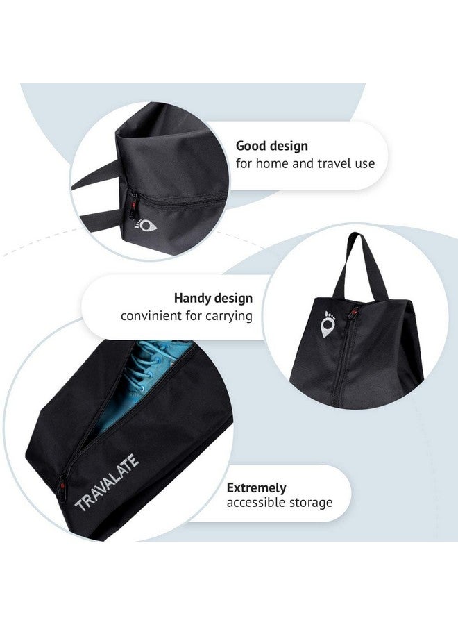 Travalate¬Æ Black Travel Shoe Bag Travel Organizer Water Proof Multi-Purpose Portable Foldable Shoe Organizer Bag (Black, 18X 7 X 5.5 Inch) - Image 4
