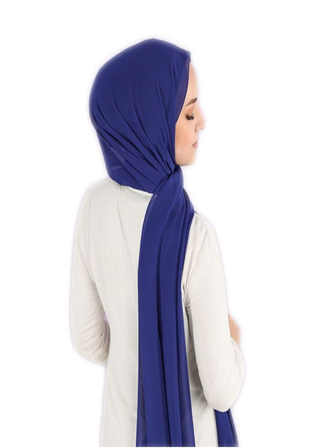 Fatah - Scarf Chiffon Crepe High-Quality - Soft Blue - From Fatah - Image 1