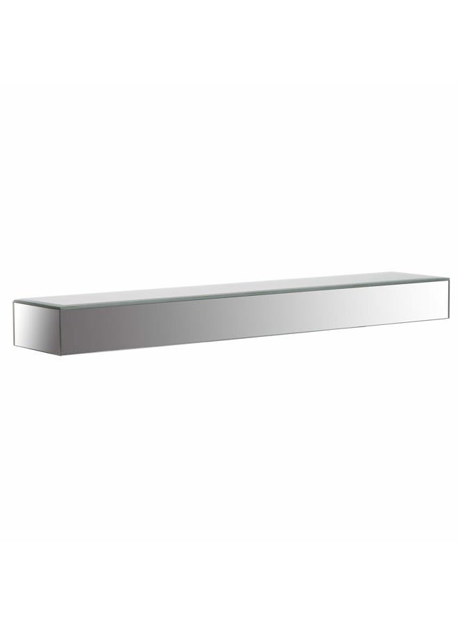 Gallery Solutions Mirrored Mount Floating Shelf Ledge Decor or Wall Art, Silver - Image 4