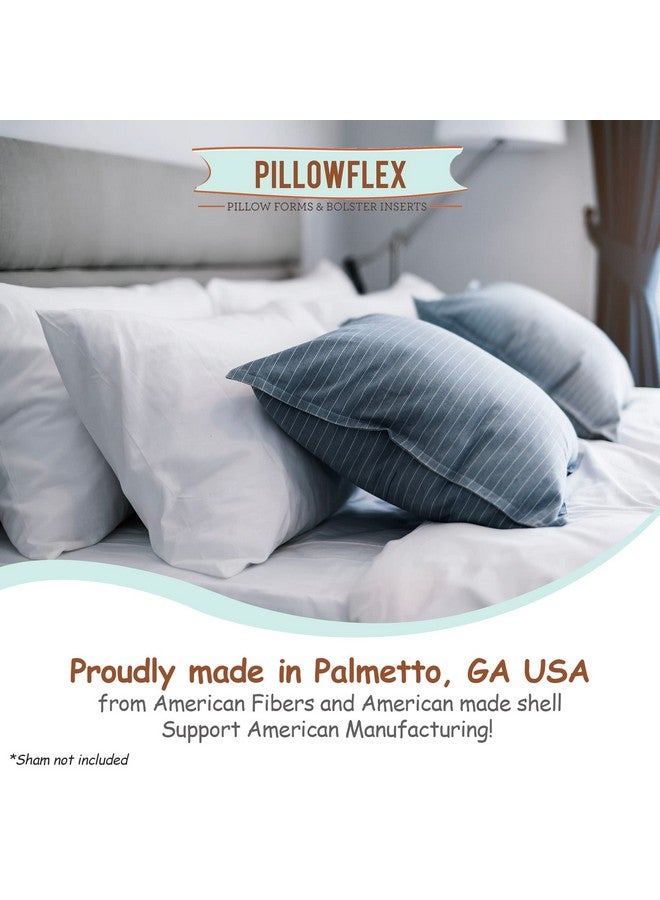 Pillowflex Synthetic Down Pillow Insert - 21x21 Down Alternative, Ultra Soft Large Square Throw Pillow, Couch Sham, Bed Sleeping - 1 Decorative Accent Form - Image 3