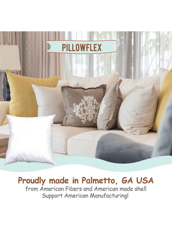 Pillowflex Synthetic Down Pillow Insert - 21x21 Down Alternative, Ultra Soft Large Square Throw Pillow, Couch Sham, Bed Sleeping - 1 Decorative Accent Form - Image 4