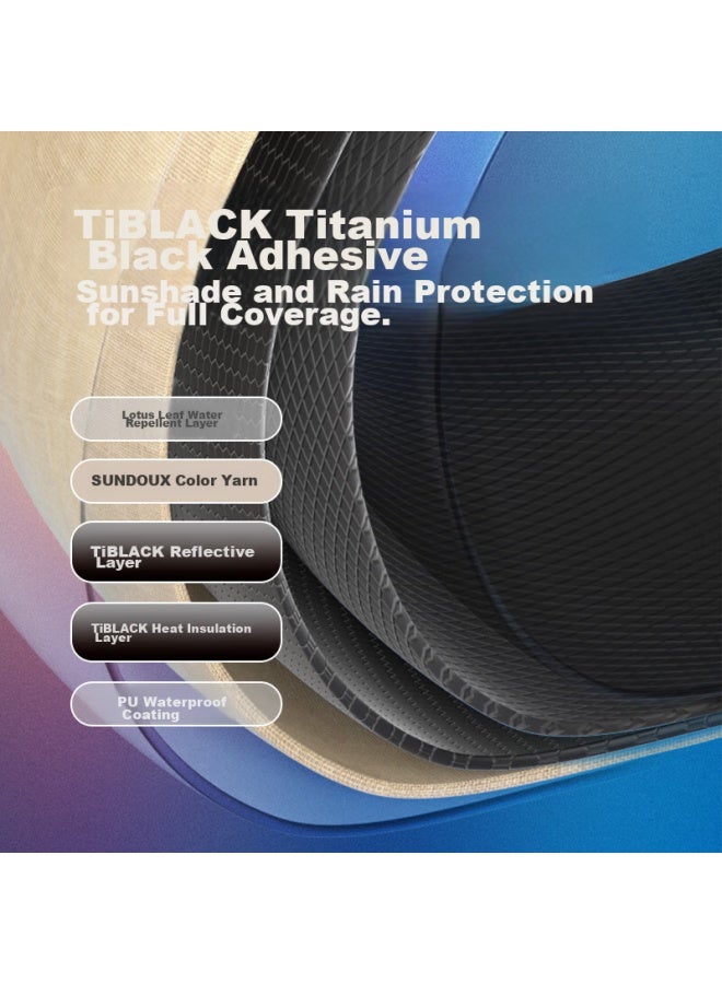 Naturehike Naturehike Nuoke Yunjie Self-opening Titanium Black Gel Canopy Outdoor Camping, Sand Gold, Tpu Door Curtain - Image 2