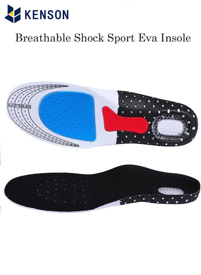 KENSON Breathable Shock Sport Eva Insole, Cut-To-Fit Shoe Cushion, Comfortable Insoles Relieve Foot Pain& Pressure Pain Cushion for Women & Men, Suitable for Athletic Casual & Work（40-45） - Image 1