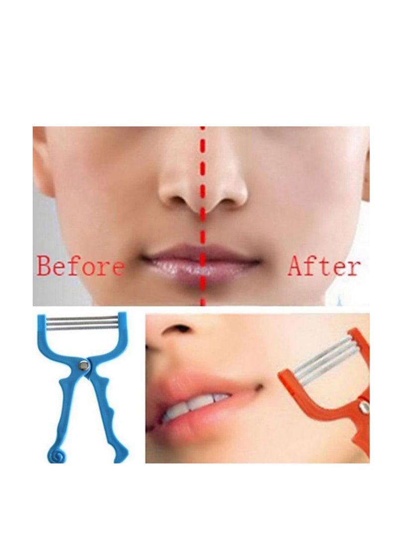 Portable Facial Epilator - 3-Piece Set for Women's Face Hair Removal Manual Handheld Beauty Tool, Tools Arms, Fingers, Lips - Image 5