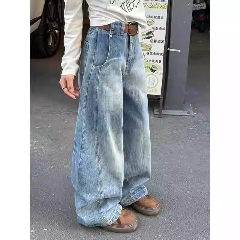 Unisex Casual Daily Denim Jeans - Image 2