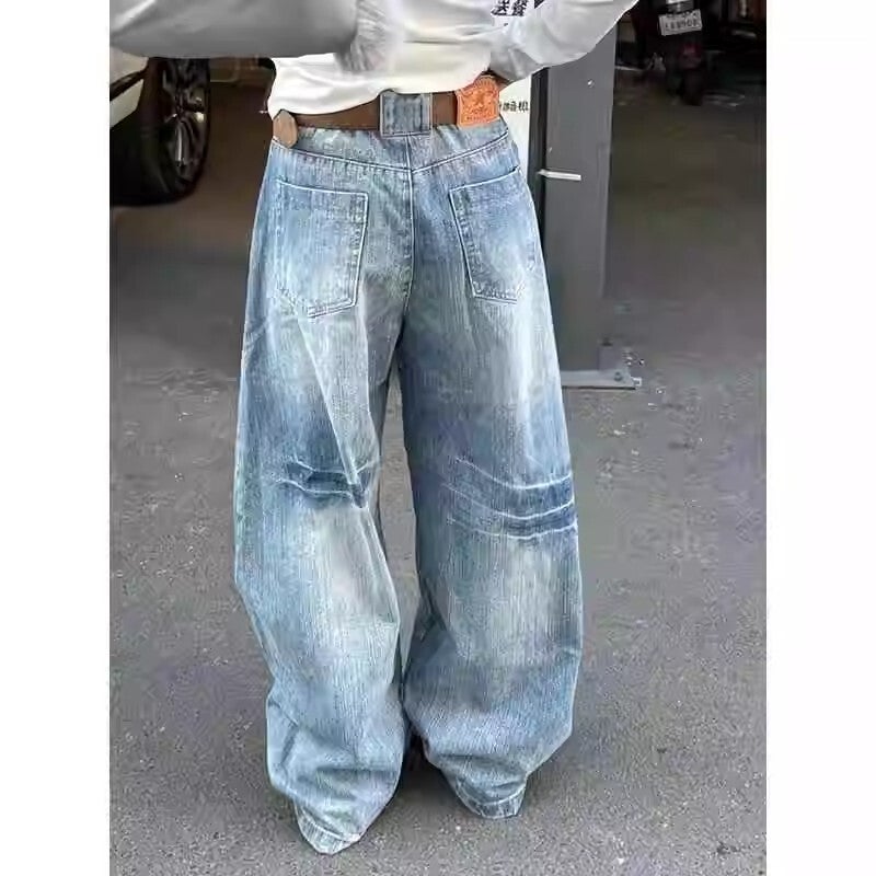 Unisex Casual Daily Denim Jeans - Image 3