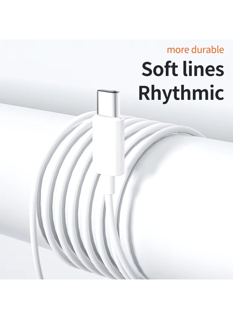 يزلر سماعات أذن بمنفذ Type-C - صوت غامر، صوت نقي، جهير عميق، تصميم مريح لراحة فائقة وثبات طوال اليوم - Image 2