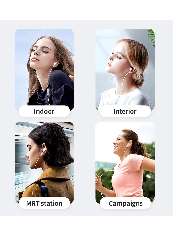 يزلر سماعات أذن بمنفذ Type-C - صوت غامر، صوت نقي، جهير عميق، تصميم مريح لراحة فائقة وثبات طوال اليوم - Image 4