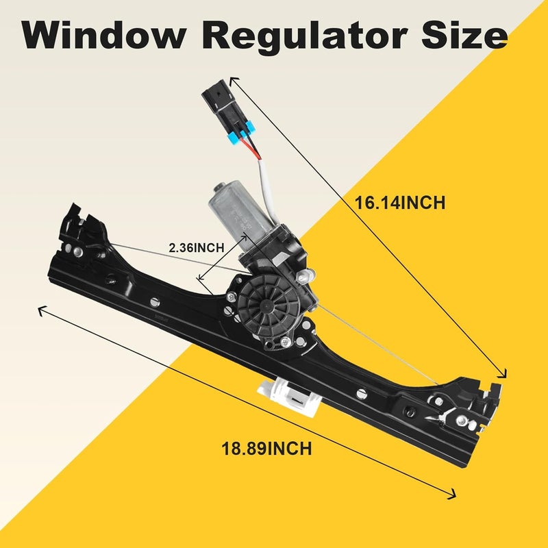 Donpida Front Left Power Window Regulator and Motor Assembly for Fiat 500 1.4L (2012-2019) - Image 3