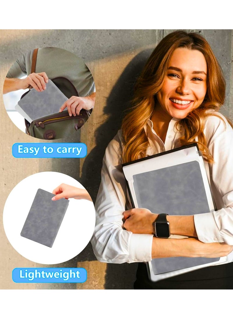 A5 Mini Whiteboard with 3 Colour White Board Markers, 1 Sponge and 1 Wipe, Double-Sided Portable Mini Writing Board, Wipe Clean with PU Cover for Office, School, Blue - Image 4