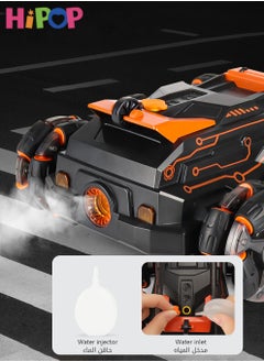 HIPOP Remote Control Car Toys with Four-Wheel Drive,High Speed Double Sided Stunt Car with 360 Flips,Steam,Sound And Light,Great Road Passing Capacity,Ideal Gift for Boys or Girls  - Image 2