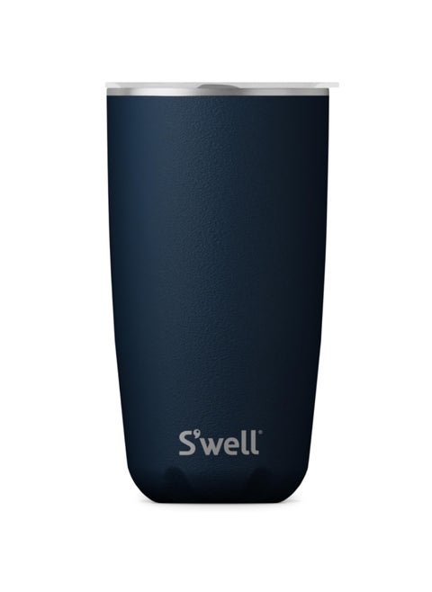 Swell Stainless Steel Tumbler with SlideOpen Lid 18oz Azurite Triple Layered Vacuum Insulated Containers Keeps Drinks Cold for 12 Hours and Hot for 4 BPA Free