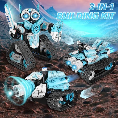 MOJINO STEM Robot Building Kit for Boys 612 APP Remote Control RC Toy for Kids Science LearningDIY Educational Gift Set for Age 6 7 8 9 10 11 12 Boys Girls - Image 5