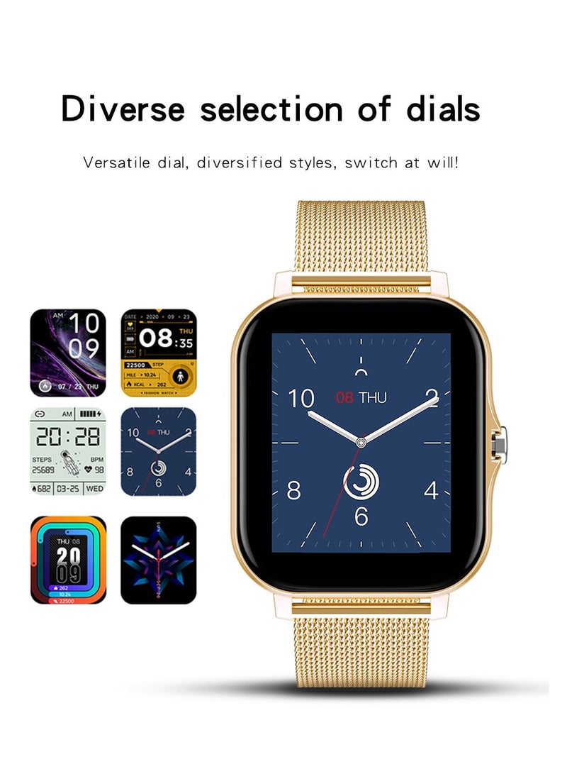 AROAQ Smart Watch, PinkSemilan Waterproof Fitness Tracker Watch, Bluetooth Calls Digital Smartwatch, Large Display Wristwatch Watches For Men And Women - Image 3