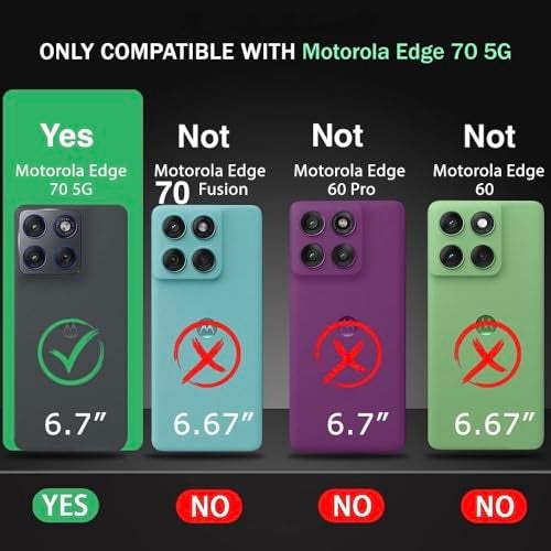 Lustree Back Cover Case Compatible with Motorola Moto Edge 70 | Soft TPU Anti-Shock Bumper Case with Reinforced Corners cam Protection - Image 2