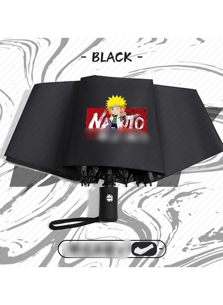 KUYING New Naruto Automatic Folding Sunscreen Umbrella 