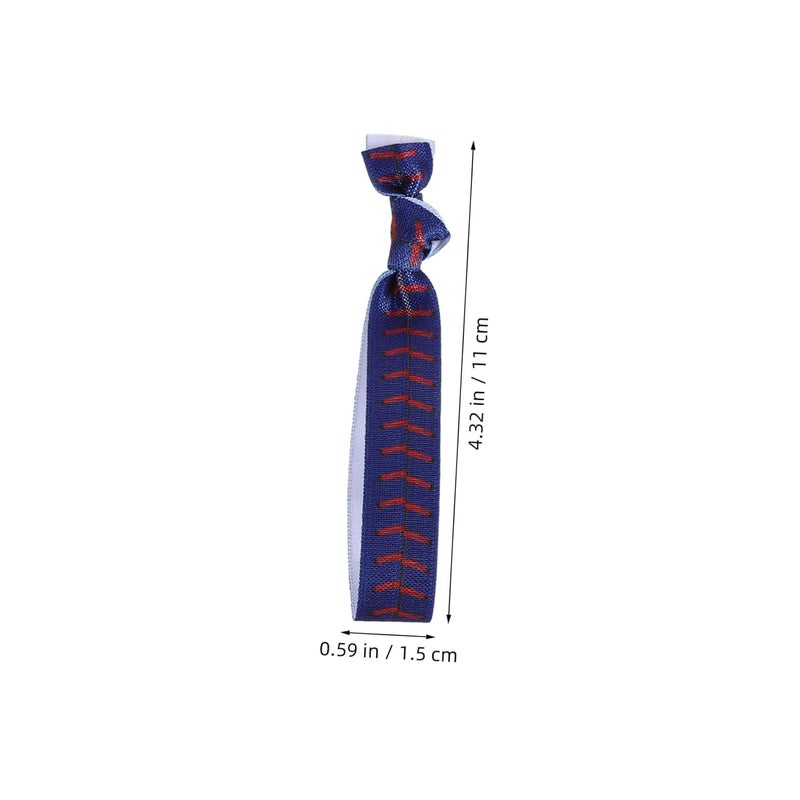 20pcs Knotted Elastic Hair Ties for Sports Activities Softcloth Material with Colorfast Print and Color Coding for Groups, and Athletes at Cheer Events - Image 2