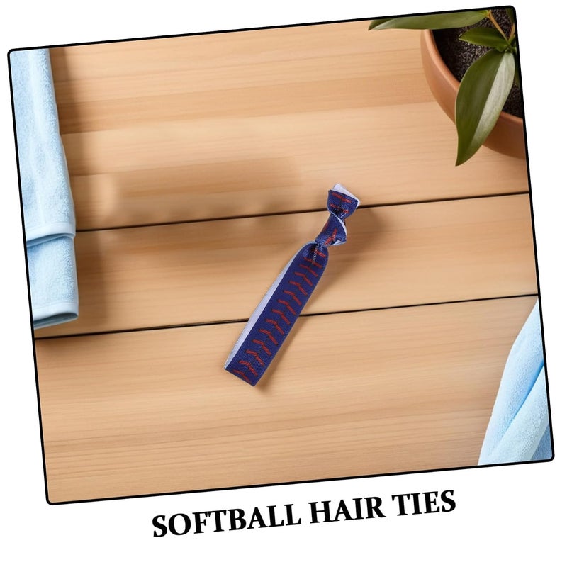 20pcs Knotted Elastic Hair Ties for Sports Activities Softcloth Material with Colorfast Print and Color Coding for Groups, and Athletes at Cheer Events - Image 3