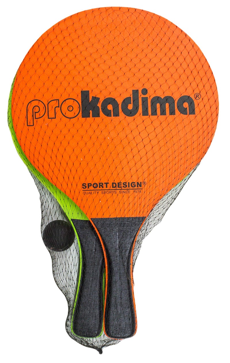 Pro Kadima مجموعة كرات المضرب الاحترافية من كاديما (ألوان متنوعة) (برتقالي نيون/أخضر) - Image 1