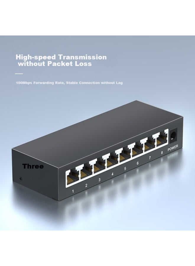 Keeplink Kp-9000-8t 8-port Gigabit Switch Enterprise Home Dormitory Security Monitoring Network Splitter Distributor Switch - Image 2