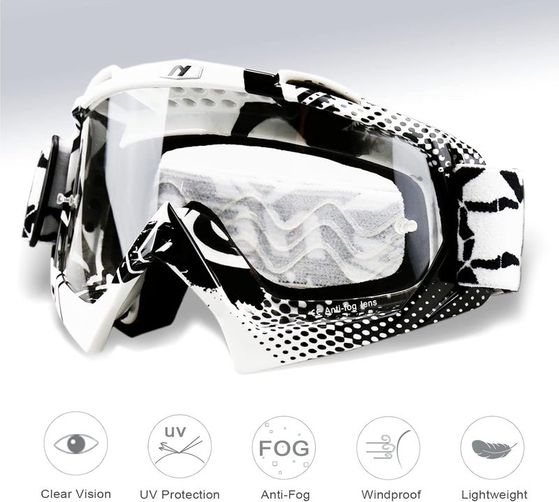 NENKI Motocross Goggles with Anti-Fog and UV Protection - Image 2