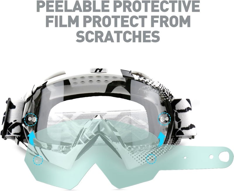 NENKI Motocross Goggles with Anti-Fog and UV Protection - Image 4