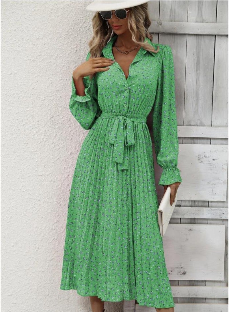 YUNIQEE Pleated Floral Dress  - Image 5