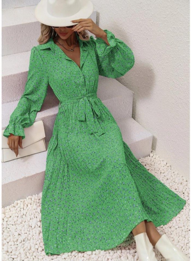 YUNIQEE Pleated Floral Dress  - Image 4