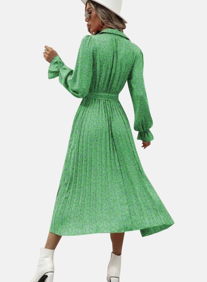 YUNIQEE Pleated Floral Dress  - Image 3
