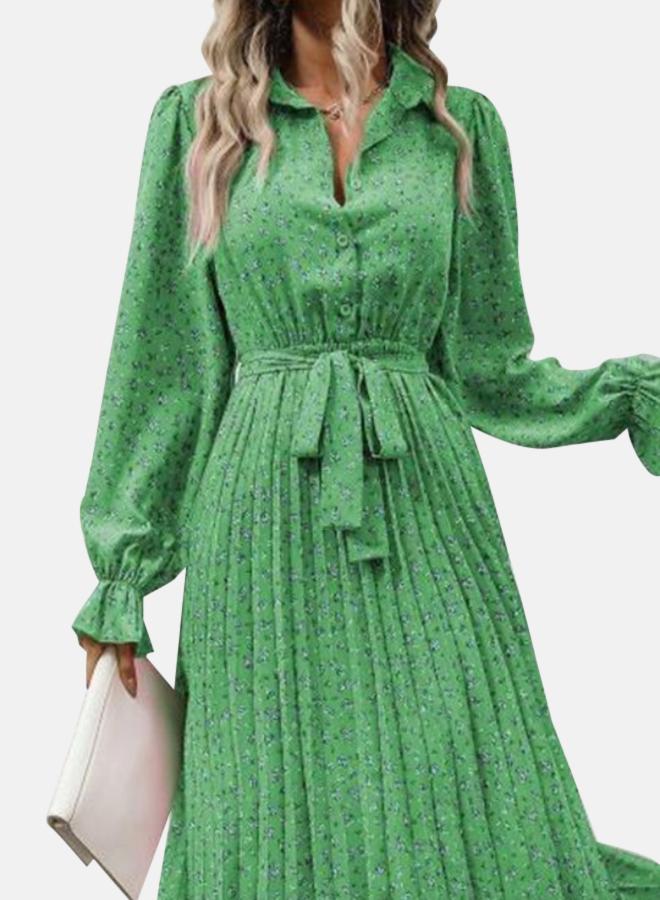 YUNIQEE Pleated Floral Dress  - Image 2