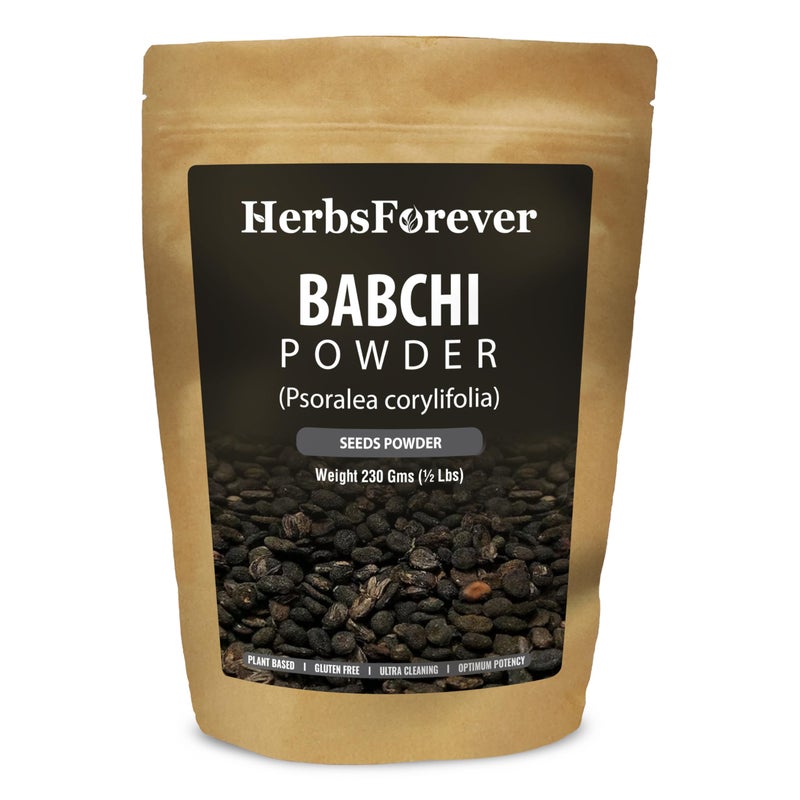 Herbsforever Babchi Powder 230g – Pure Psoralea Corylifolia Churna – Traditionally Used for Skin & Wellness Support – Non-GMO, No Additives – External & Internal Use – Lab Tested - Image 3