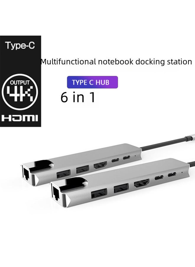 Neutral Eight-in-one Docking Station Is Suitable For Apple Notebook Mobile Phone Hub Network Port Usb Card Reader Type-c Expansion Dock - Image 2