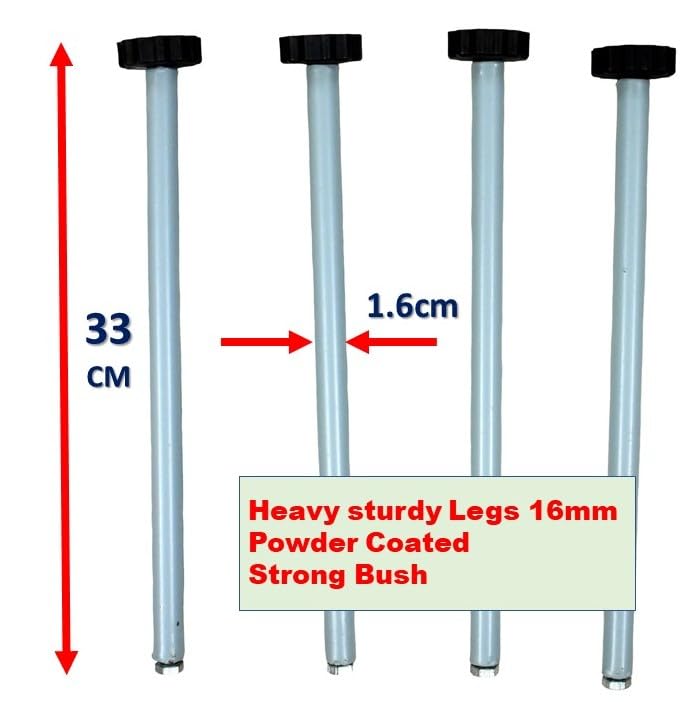 Generic Prabhas Designs 18 inch Aari Maggam Embroidery Stand with 3 aari Needles 1 no Golden zari Thread Wrapped 18inch Wooden Frame Heavy Sturdy Legs Wrapped Frame  - Image 2