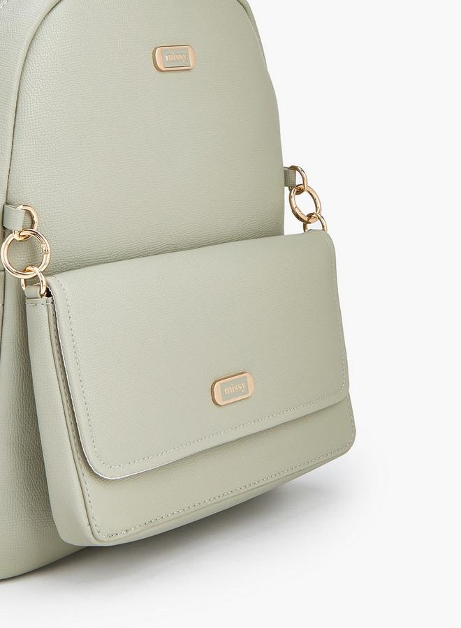 MISSY Solid Backpack With Adjustable Straps - Image 4